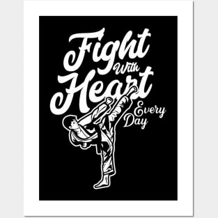 Fight with Heart everyday Posters and Art